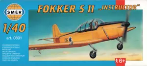 Istruttore Fokker S 11 (kit modello 1/40, Smer 0801) - Foto 1 di 2