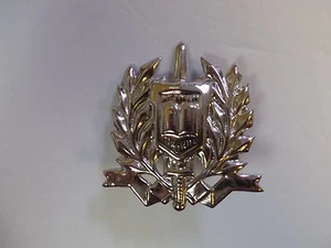 0135 RVN Vietnam South Vietnamese Police Metal Cap Badge CSDC IR6B - Picture 1 of 2