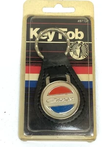 Vintage USA Penguin Products Dodge Charger Genuine Leather Designer Key Ring Fob - Picture 1 of 2
