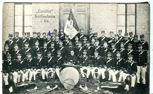 France Germany Soufflenheim Sufflenheim - Military Band pre WWI postcard - Picture 1 of 3