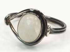 Damen Vintage Ring Weiblichkeit & Unendlichkeit 925 Silber Mondstein; K1 1844