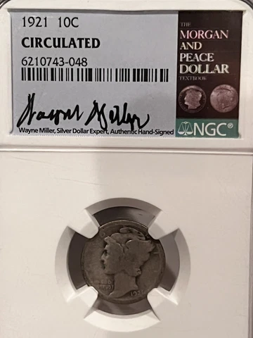 1921 Graded Mercury Dime (RARE) Read Description Cover