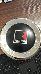1x Brand new ROUSH DECAL CHROME BLACK TRUNK DECK LID EMBLEM BADGE FIT  - Bild 1 von 3