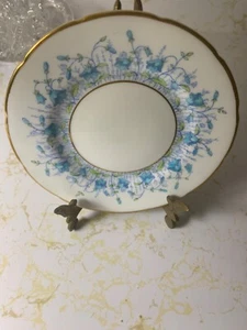 Vintage Coalport Harebell Turquoise Bread Dessert Plate EXCELLENT - Picture 1 of 1