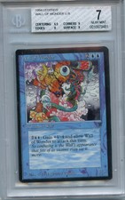 MTG Legends Wall of Wonder BGS 7.0 (7) NM magic card  Amricons 9481