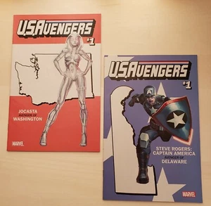 ~U.S. Avengers #1 ~Variant Cover Lot of 6~ Rogue, Captain America, Jocasta, VF+ - Picture 1 of 12