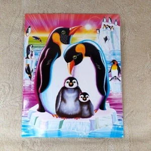 Lisa Frank Folder PENGUINS NEW 2 Pocket School Portfolio 2013 Playful Pals - Picture 1 of 6