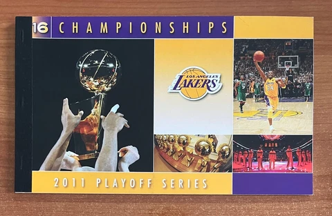 KOBE BRYANT - 2011 NBA LOS ANGELES LAKERS NBA FINALS FULL TICKET BOOK (32) TIX Cover