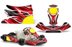 Go Kart Graphic Decals Stickers For KG Freeline Birel Cadet VENOM R - Picture 1 of 2