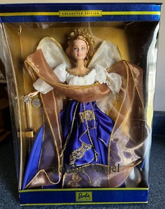 VNTG 2000 MATTEL HOLIDAY ANGEL BLUE COLLECTOR EDITION BARBIE DOLL NFRB - Picture 1 of 6