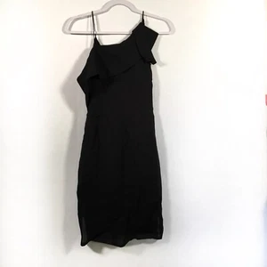 NWT Keepsake the Label Size XS Laika Midi Dress Black Slit Drapey Formal  - Picture 1 of 6