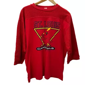 Vintage Artex St Louis Cardinals MLB 3/4 Sleeve Shirt Jersey Size Large USA - Picture 1 of 12