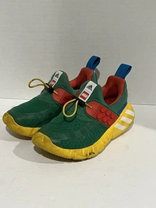Adidas LEGO x RapidaZen J 'Shock Blue Equipment Yellow' Size 11K Kids FX9563 - Picture 1 of 10
