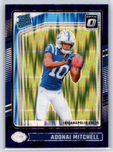 2024 Donruss Optic Adonai Mitchell #203 RC Purple Shock Indianapolis Colts - Bild 1 von 2