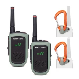 NEW Rocky Talkie - 5 Watt Radio Bundle: 2 Radios and 2 Quantum Loops - GMRS - Picture 1 of 5