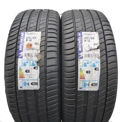 215 55 16 2x MICHELIN 215/55 R16 93Y Primacy 3 Sommerreifen 2016  VOLL - Bild 1 von 4