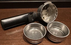Briel Lido Model ES Espresso Filter Holder w/ 2 Crema Master Filter. See Desc - Picture 1 of 16