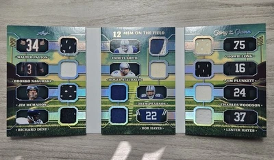 2025 Leaf Glory of the Game 12 Mem On The Field /25 HOF Cowboys Bears Raiders - Image 1 of 2