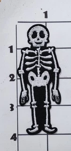 Skeleton Patch Halloween Embroidered Costume Cosplay Upcycle - Picture 1 of 1