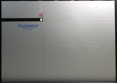 TRIUMPH MOTORCYCLES 2003 TOURING RANGE CATALOG BROCHURE-VG COND - Image 1 of 3