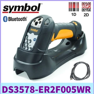 Symbol DS3578-ER2F005WR 1D 2D Wireless Barcode Scanner With USB Cable & Cradle - Picture 1 of 7