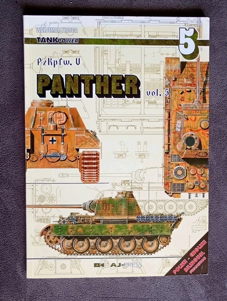 Waldemar Trojca Pzkpfw V Panther Vol 5 AJ Press Tank Power Book - Image 1 of 4