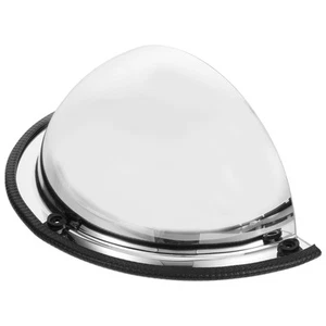 Convex Security Corner Mirror 12 Inch Acrylic Bubble Half Dome Mirror with Bl... - Picture 1 of 9