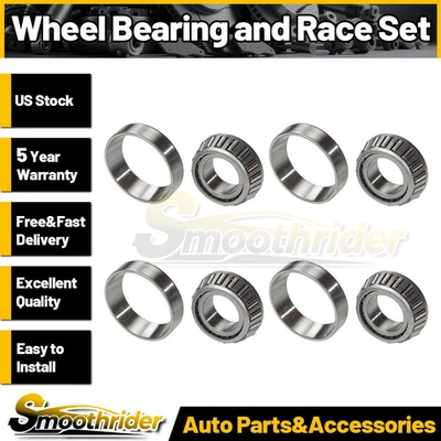 Juego de 4 cojinetes de rueda delantera y carreras National para Chevrolet G20 1975-1994 1995 Foto 1 de 3