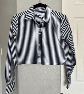 Foxcroft For Appleseeds Damen Cropped Top Langarm 10 Shaped Schwarz Weiß  - Bild 1 von 11