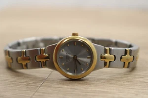 CITIZEN Quartz Silver Gold Two Tone Classic Round Watch 5930-S99116 New Bat - Picture 1 of 6