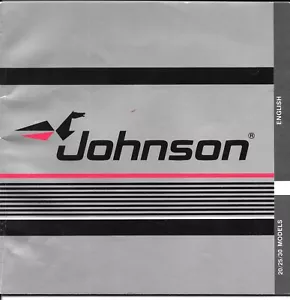 1987 Johnson Outboard Operator's Manual 20 25 30 HP - Picture 1 of 9