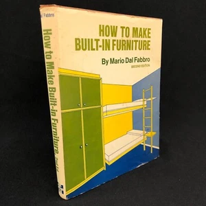 How To Make Built-In Furniture Mario Dal Fabbro 1974 HC DJ 2nd Edition Illus - Imagen 1 de 14