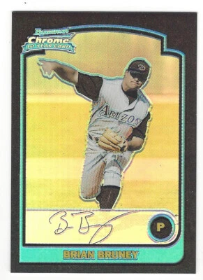 Brian Bruney 2003 Bowman Chrome Refractors RC Card# 185 - Image 1 of 4