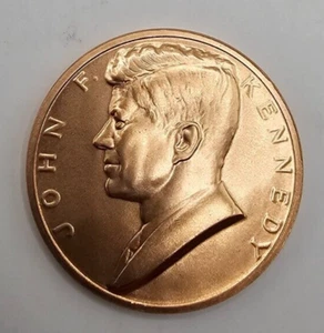 President John F. Kennedy Copper Medal - Picture 1 of 2