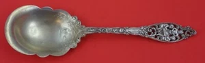 Labors of Cupid by Dominick and Haff Sterling Silver Berry Spoon GW Old 9 3/8" - Picture 1 of 3