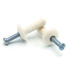 1/4" Nylon Hammer Drive Pin Nail In Masonry Concrete Anchors Zinc Nail - QTY 100