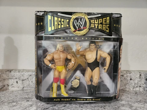 HULK HOGAN vs ANDRE the GIANT WWE Classic Superstars 2 pack WWF Wrestlemania 3 Cover