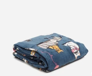 NWT Vera Bradley Fleece Blanket Throw 80"X50" Retails79$ Cat's Meow Blue - Picture 1 of 2