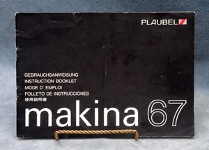 PLAUBEL MAKINA 67 BEDIENUNGSANLEITUNG, ORIGINAL, ORIGINAL - MEHRSPRACHIG - Bild 1 von 2