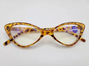 Occhiali da lettura RLOZRN A01 Brown Tort Cateye +2,75 blocco luce blu - Foto 1 di 1