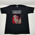 retro Marilyn Manson I am the god of fck logo rock t-shirt