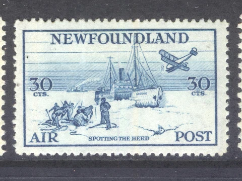 NEWFOUNDLAND C15 1933 10c SPOTTING FOR THE SEAL HERD LABRADOR AIRMAIL MPH CV$45 Cover