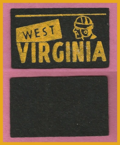 OLD West Virginia University Mountaineers Football Candy Felt 1950’s Cover