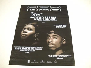 2 PAC Dear Mama and BEM PLATT & MICAELA DIAMOND 2-sided 2023 Promo Display Ad - Picture 1 of 2