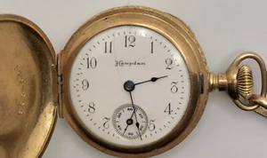 HAMPDEN DUEBER SPECIAL POCKET WATCH SERIAL #5902042 ONE CLASP WILL NOT CLOSE - Picture 1 of 8