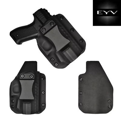EYV HOLSTERS EYV IWB Hybrid Leather/ Kydex Holster - Pepper Gun 2.0 Mace Brand - Right hand