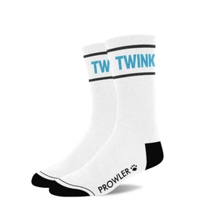 PROWLER FETISH CREW SOCKS WHITE COTTON SLOGAN TWINK SOCKS GAY FETISH SOCKS - Picture 1 of 2
