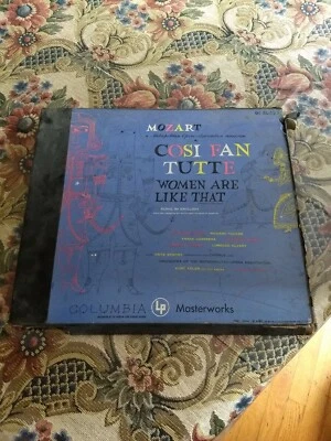 3 LP 1952 CBS ED1 Mono FRITZ STIEDRY mozart cosi fan tutte  SL 122 - Image 1 of 2