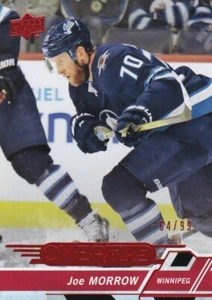 JETS JOE MORROW 18-19 2018-19 CUBIERTA SUPERIOR 2 OLAS 3 HORAS EXTRAS ROJO #64/99 #85 - Imagen 1 de 1