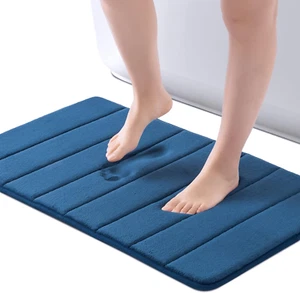 Memory Foam Bath Mat 20” X 32”, Water Absorbent Shower Mat, Thick Bath Rugs for - Picture 1 of 12